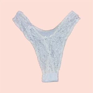 White Vintage Thong Panty